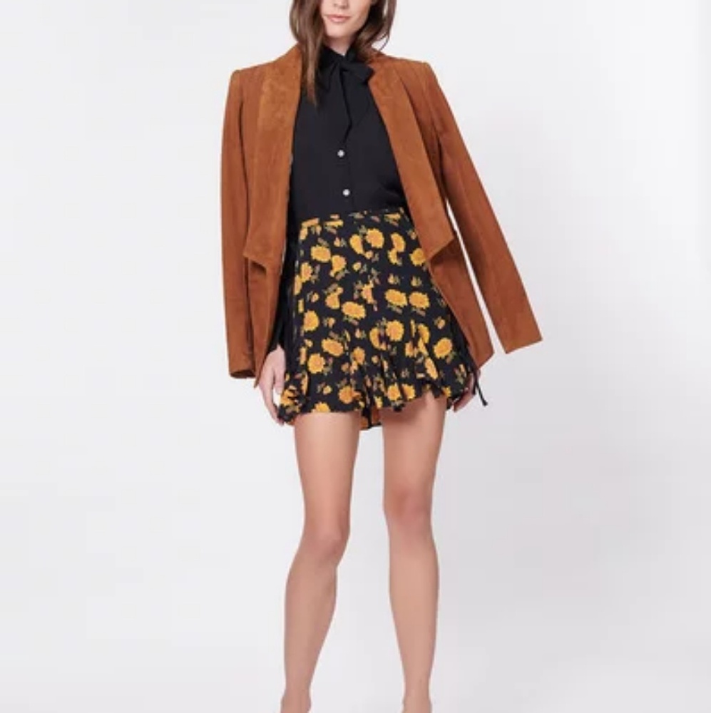 veronica beard sunflower skirt nwt